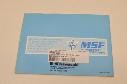 OEM Kawasaki 99929-1539 Parents, Youngsters and Off-Highway Motorcycles NOS