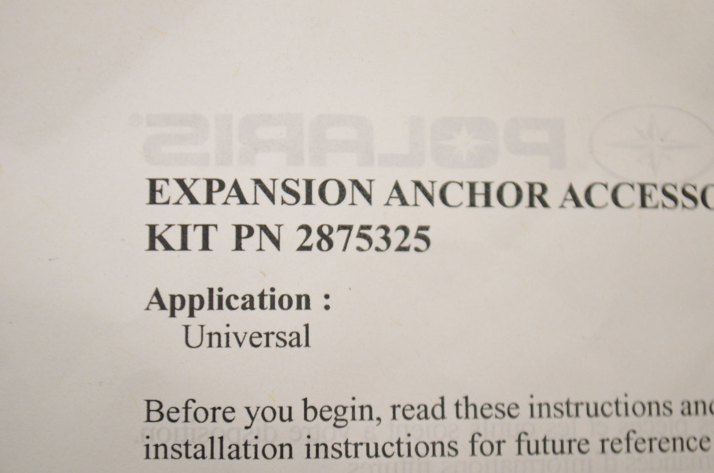 Gun Boot Anchor Kit NOS