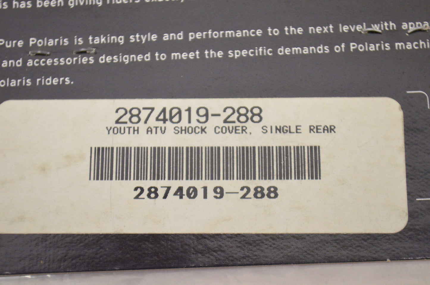 New OEM Polaris Shock Cover NOS