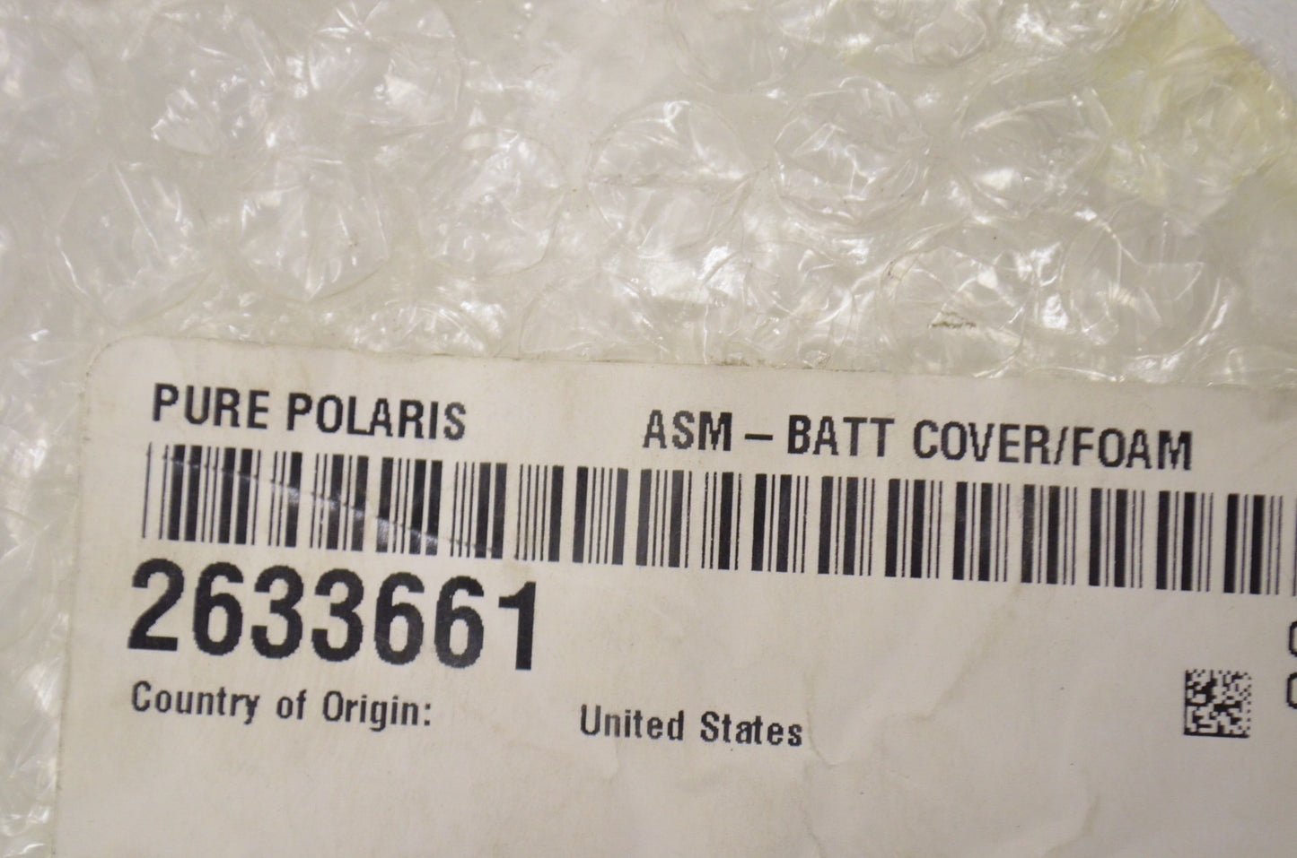 New OEM Polaris Battery Cover NOS