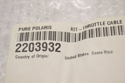 New OEM Polaris 2203932 Throttle Cable Kit NOS