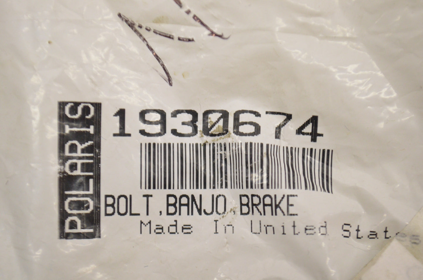 New OEM Polaris Banjo Bolt NOS