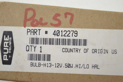 OEM Polaris 4012279 Headlight Bulb 12V 50W Hi/Lo Hal NOS