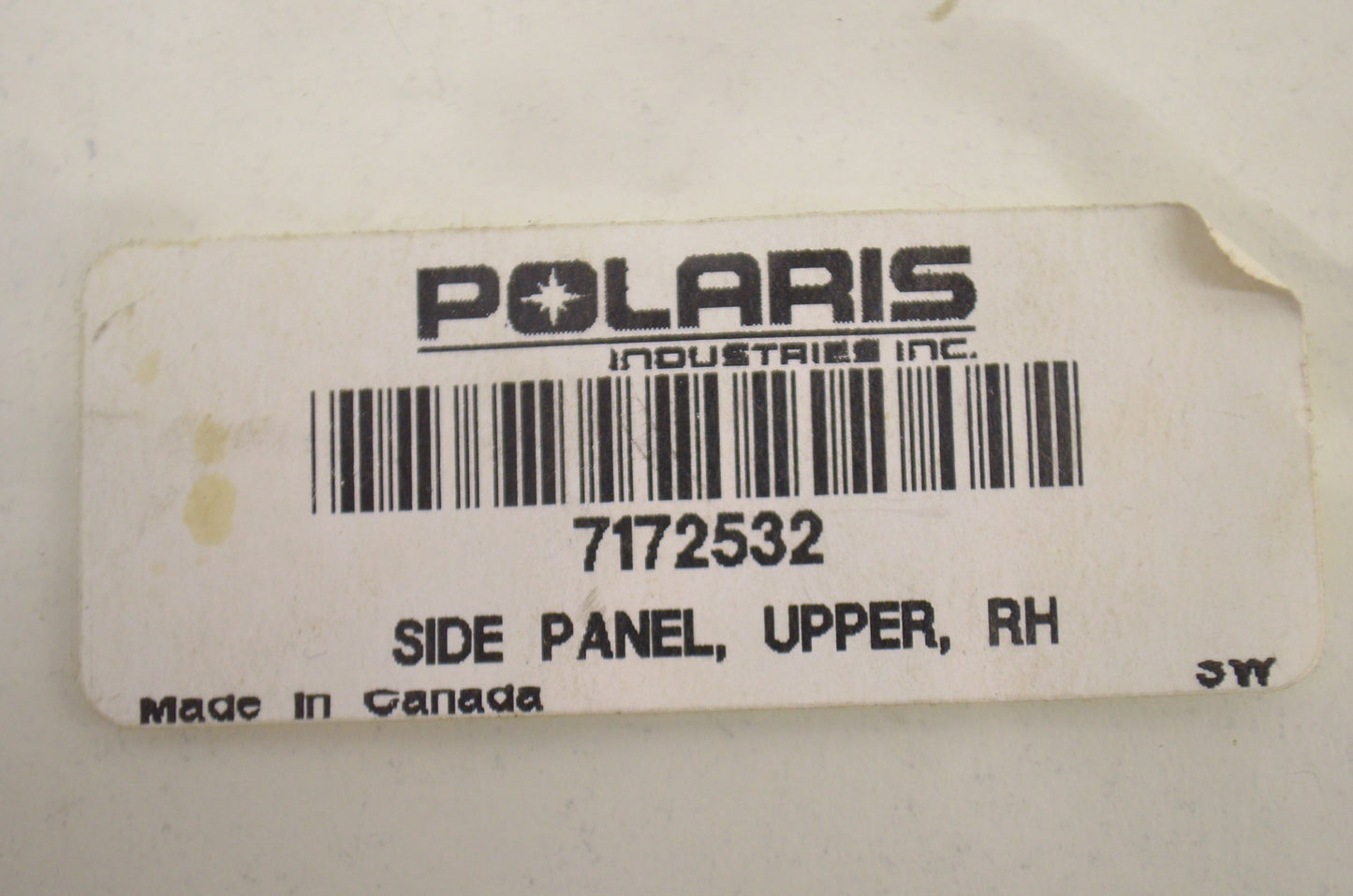 OEM Polaris 7172532 Upper Right Hand Side Panel Decal NOS