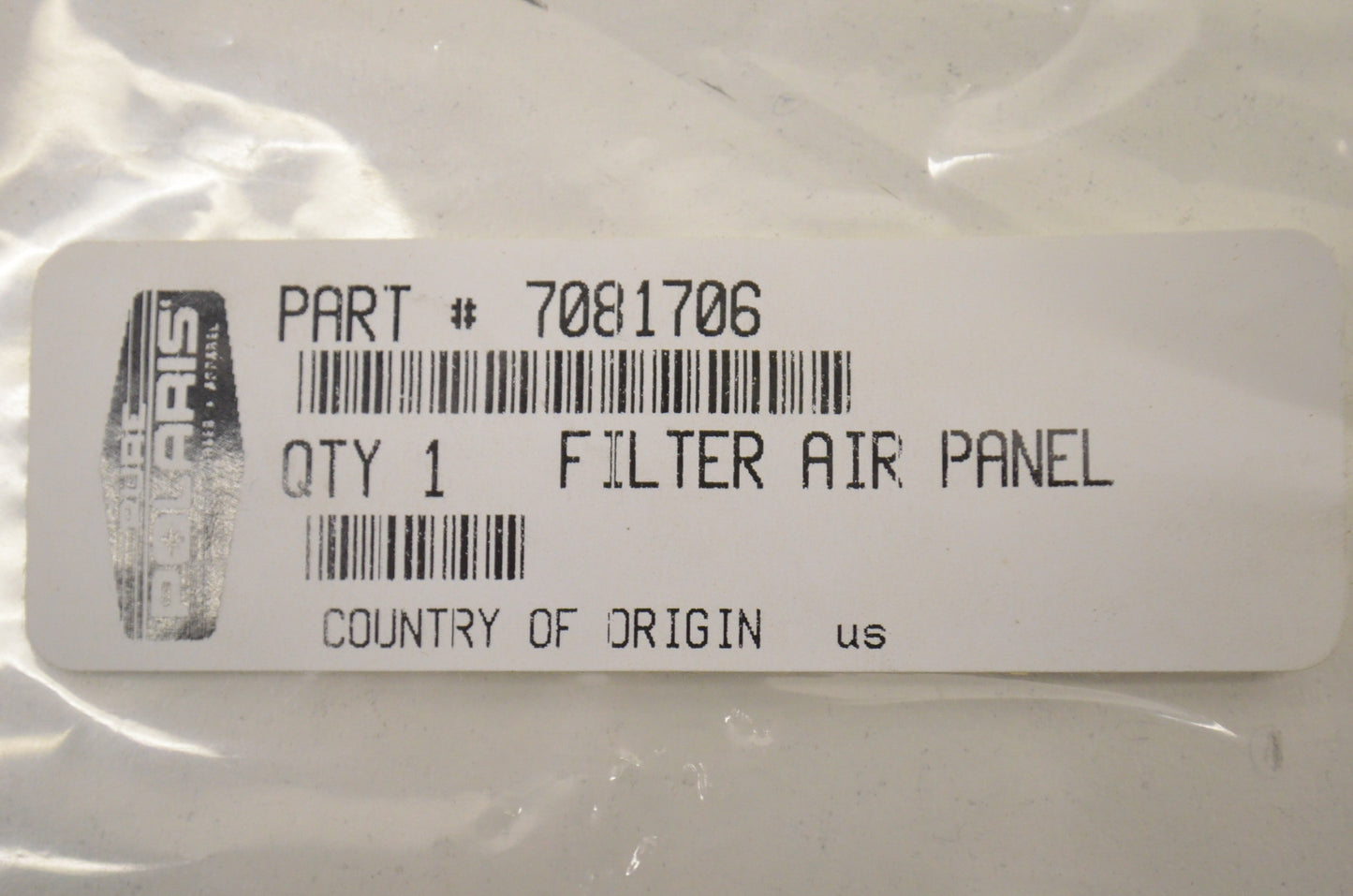 OEM Polaris 7081706 Main Airbox Filter NOS