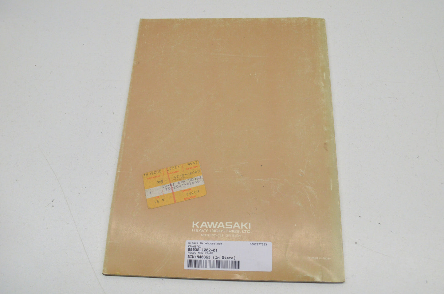 OEM Kawasaki 99930-1002-01 Recognition Manual 79-81
