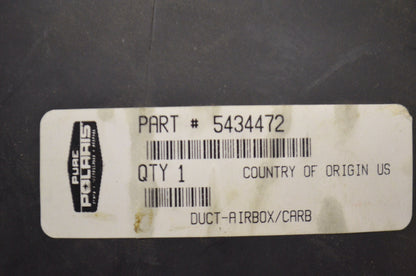 OEM Polaris 5434472 Airbox/Carburetor Duct NOS