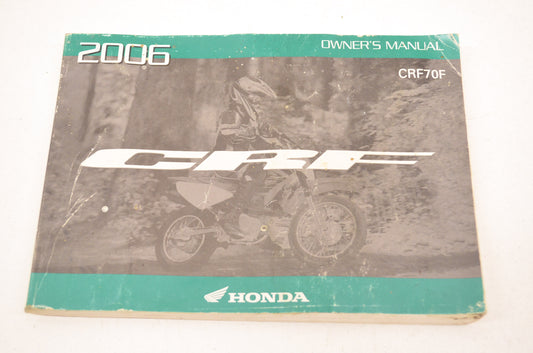 OEM Honda 31GCF690 CRF70F Owner's Manual 06 06 CRF70F