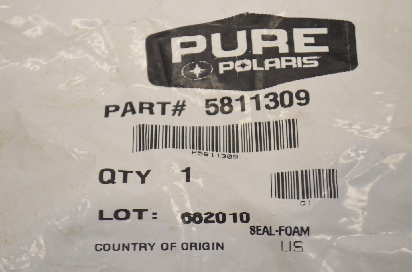 New OEM Polaris Foam Seal NOS