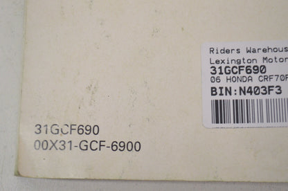 OEM Honda 31GCF690 CRF70F Owner's Manual 06 06 CRF70F