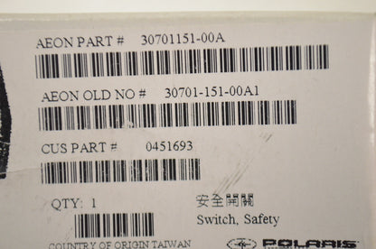 New OEM Polaris Safety Switch NOS