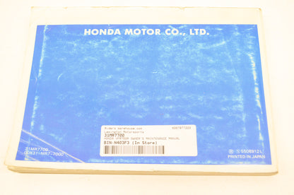 OEM Honda VFR750R Owner's Maintenance Manual VFR750R
