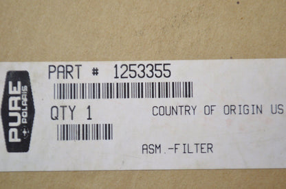 OEM Polaris 1253355 Filter Assembly NOS