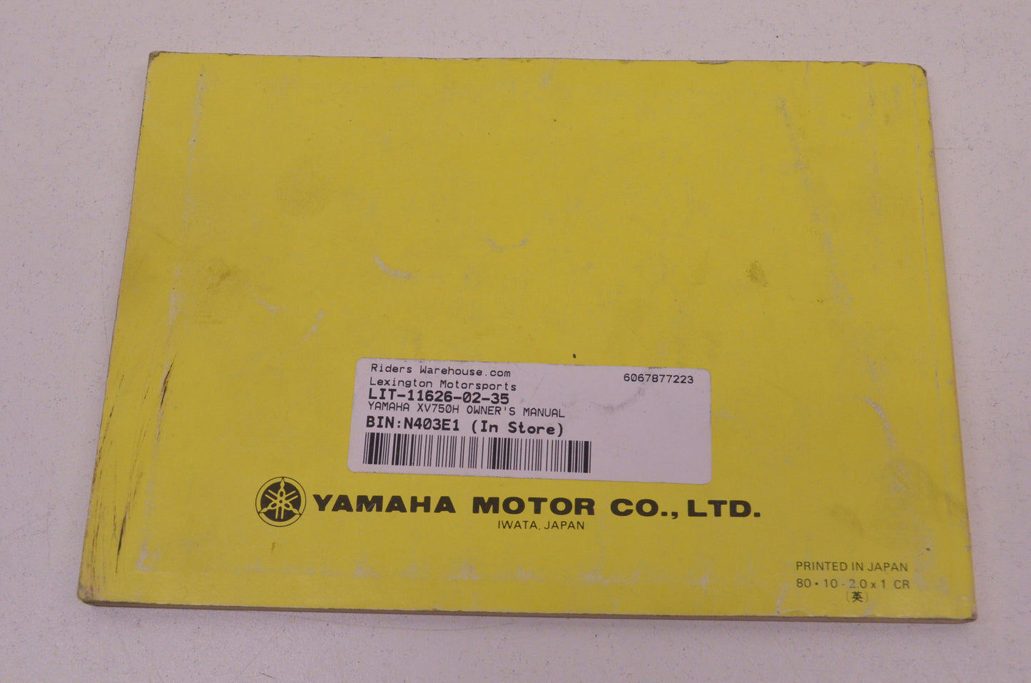 OEM Yamaha LIT-11626-02-35 XV750H Owner's Manual