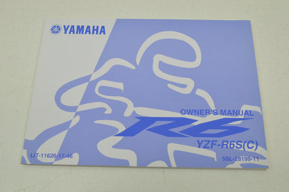 OEM Yamaha LIT-11626-17-46 Owner's Manual YZF-R6SÂ© NOS