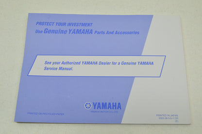 OEM Yamaha LIT-11626-17-46 Owner's Manual YZF-R6SÂ© NOS