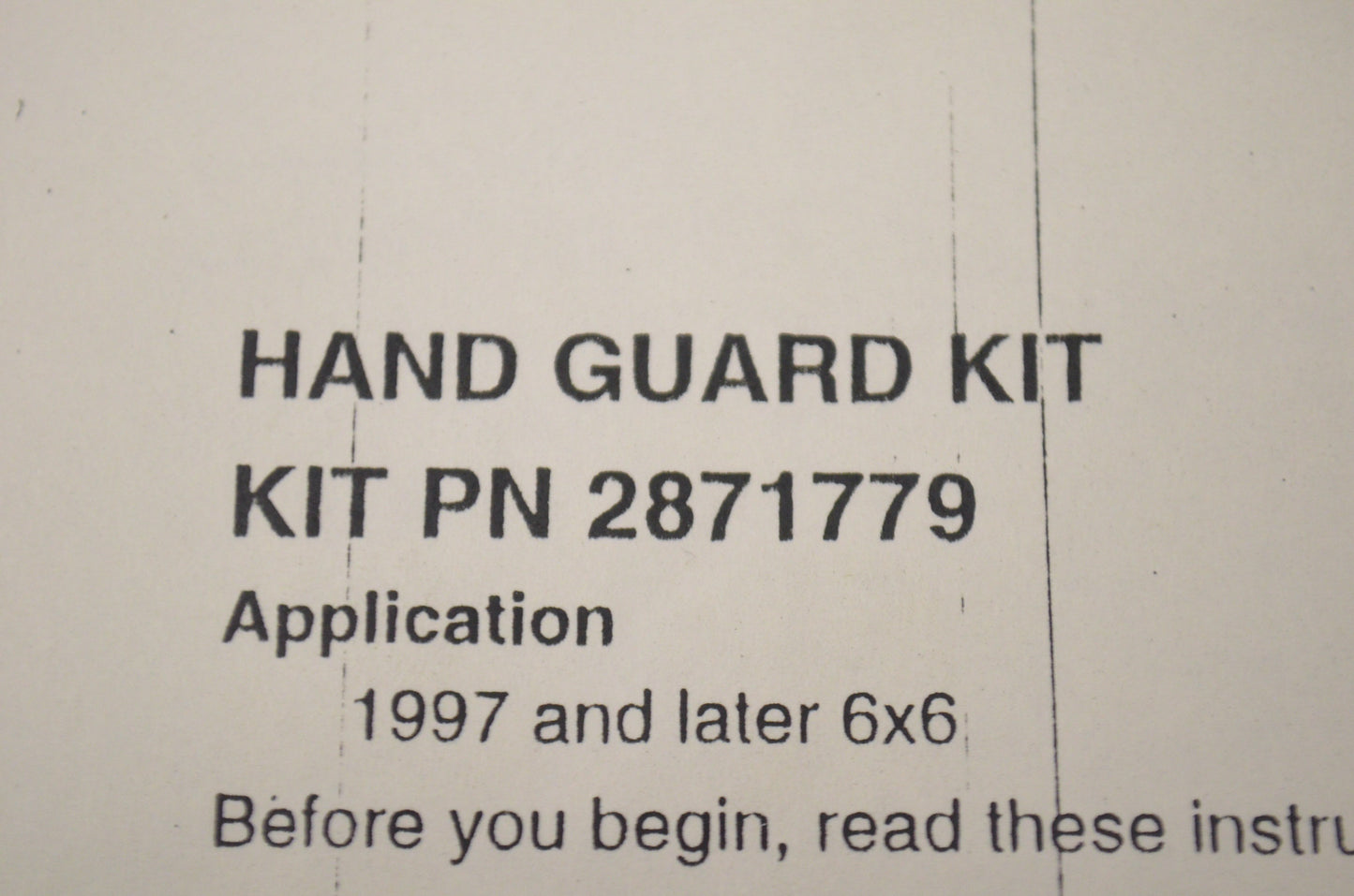 New OEM Polaris Handguard Kit