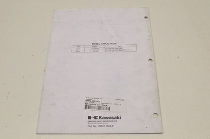 OEM Kawasaki 99931-1523-01 Assembly & Preparation Manual JT1500H/J