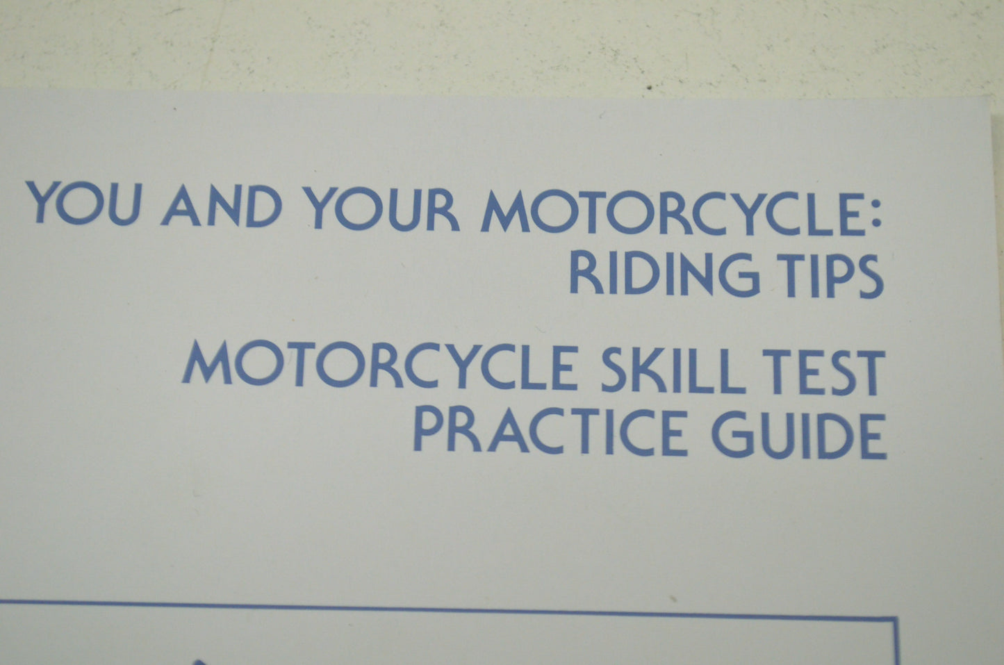 OEM Yamaha LIT-11626-15-41 Ride Tips & Practice Guide Manual NOS