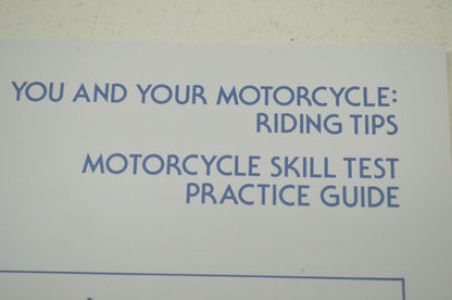 OEM Yamaha LIT-11626-15-41 Ride Tips & Practice Guide Manual NOS