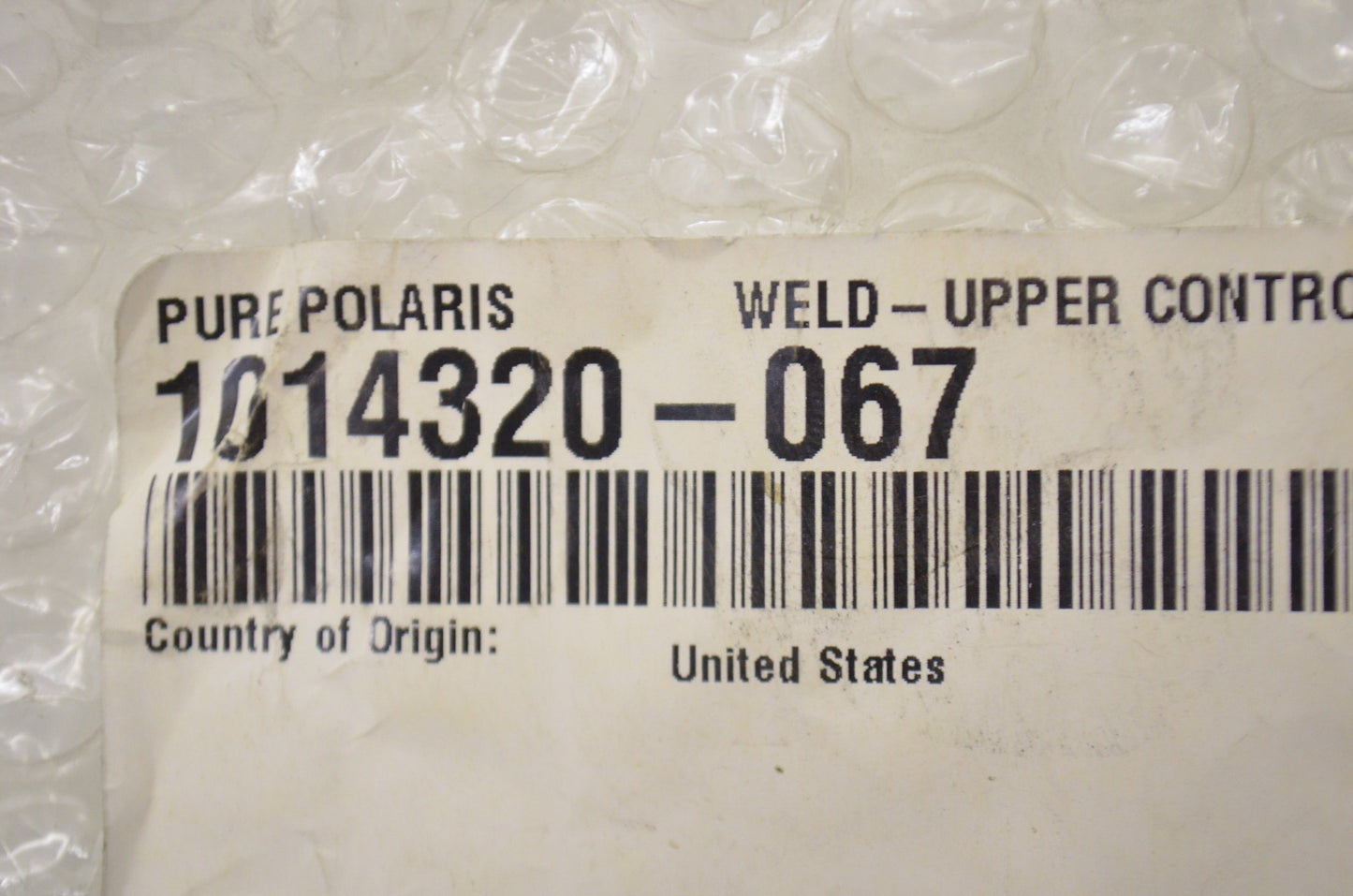 OEM Polaris 1014320-067 Black Left Upper Control Arm Weld NOS