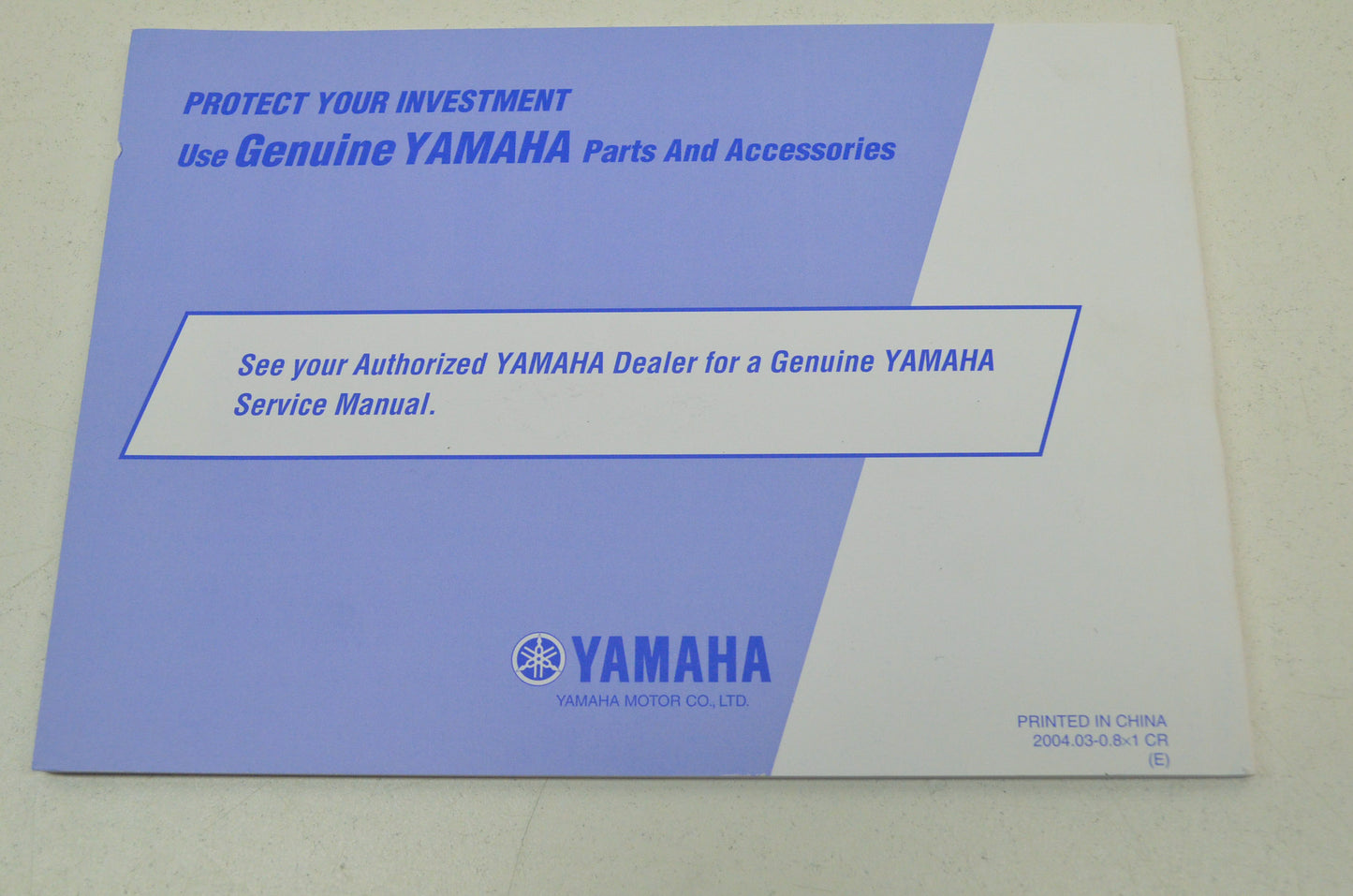 OEM Yamaha LIT-11626-18-02 XVZ13CTT(C) Owner's Manual NOS