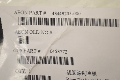 New OEM Polaris Rear Foot Brake Cable NOS