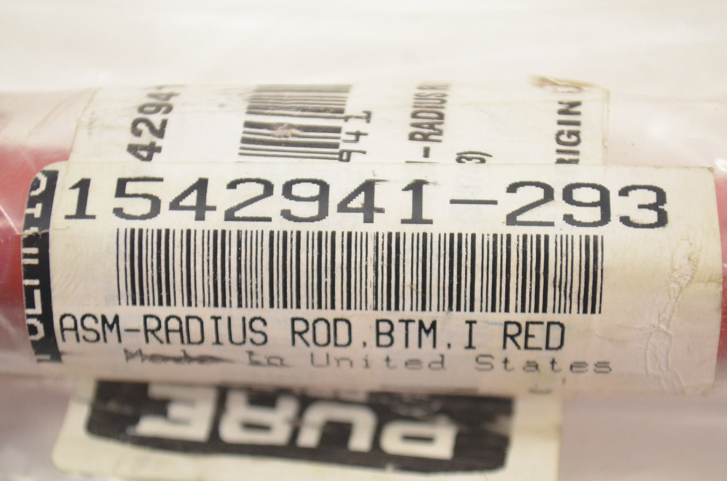 OEM Polaris 1542941-293 Red Bottom Radius Rod Assembly NOS