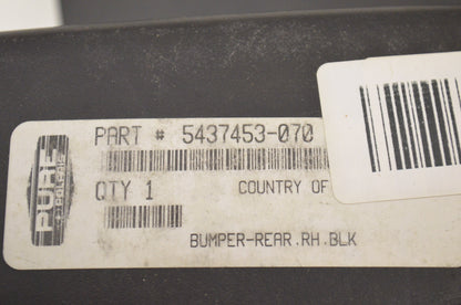OEM Polaris 5437453-070 Black Right Hand Rear Bumper NOS