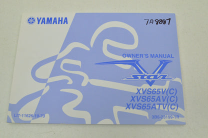 OEM Yamaha LIT-11626-19-70 XVS65V/AV/ATV/C Owner's Manual NOS