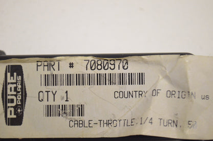 OEM Polaris 7080970 Throttle Cable 1/4 Turn NOS