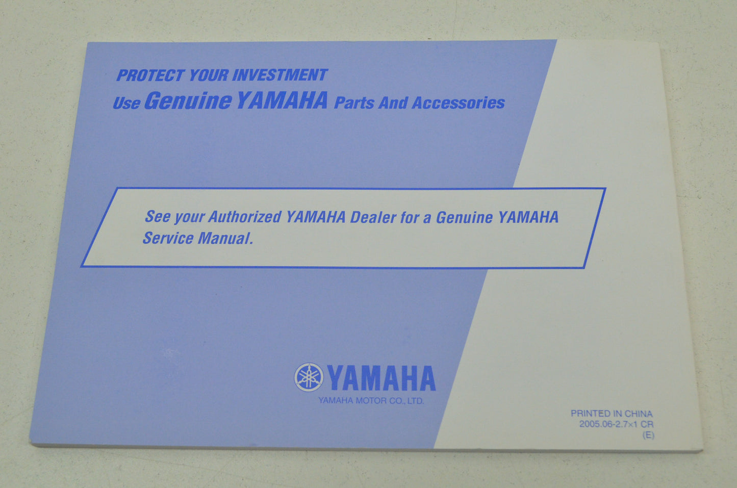 OEM Yamaha LIT-11626-19-70 XVS65V/AV/ATV/C Owner's Manual NOS