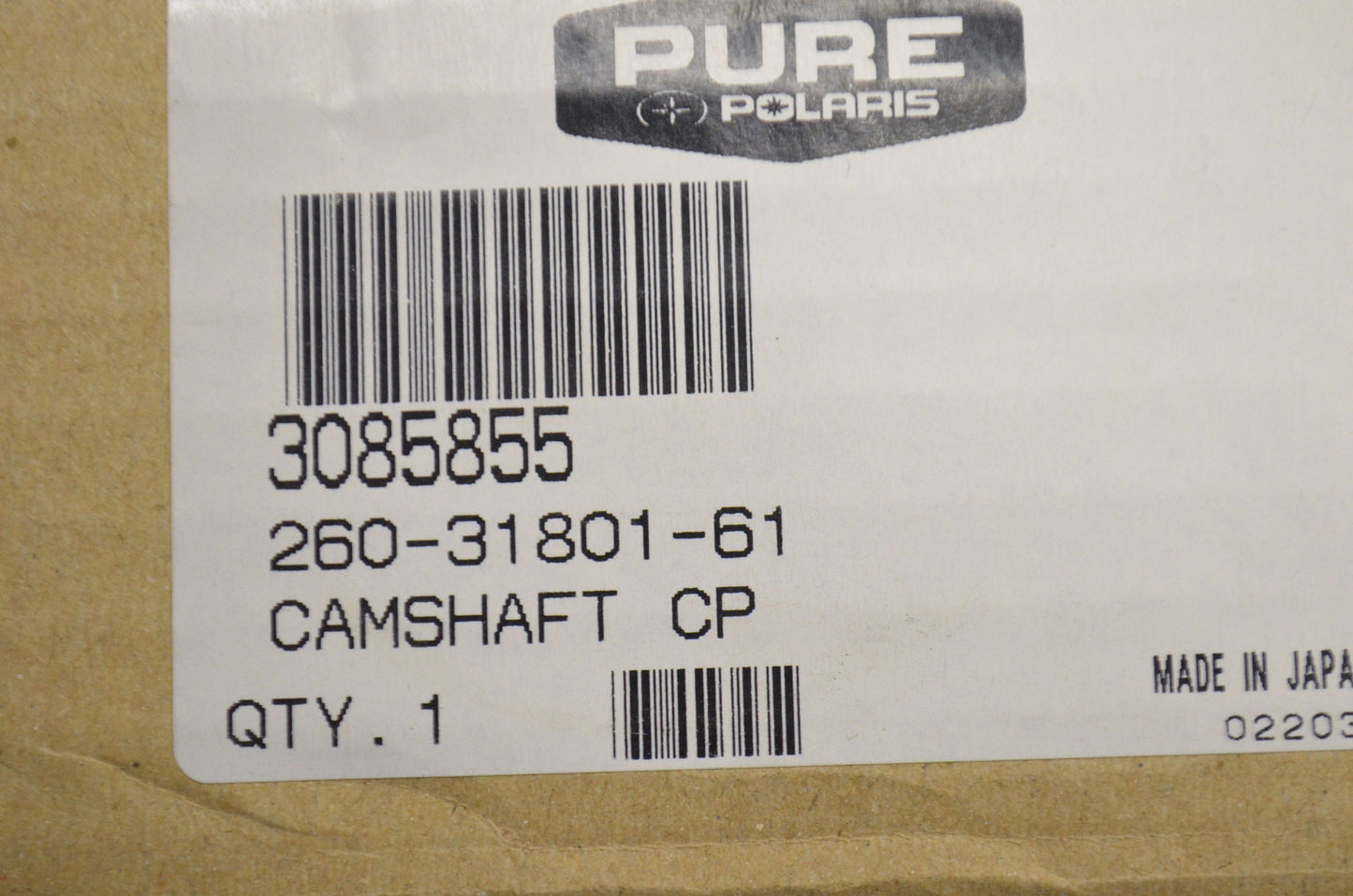 Camshaft Assembly NOS