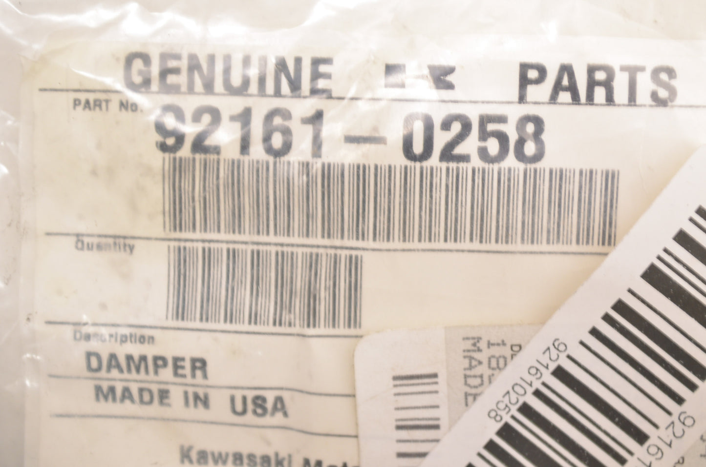 OEM Kawasaki 92161-0258 Damper NOS