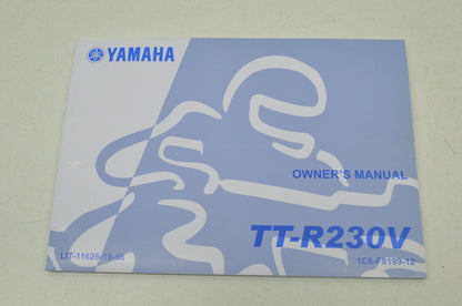 OEM Yamaha LIT-11626-19-56 TT-R230V Owner's Manual NOS