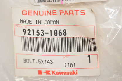 OEM Kawasaki 92153-1068 Bolt 5X143 NOS
