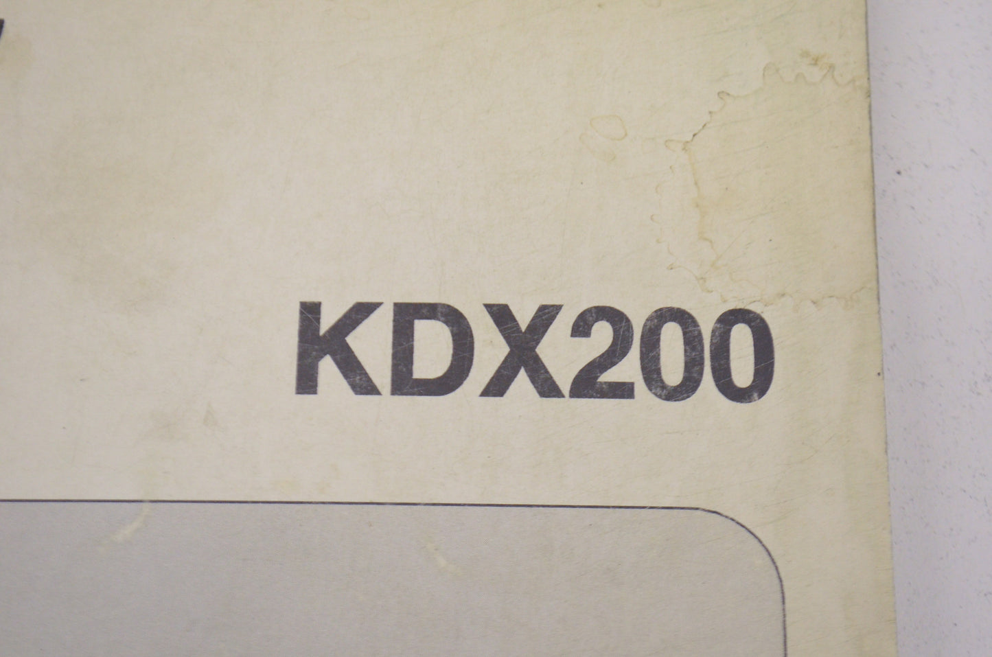 OEM Kawasaki 99924-1181-01 Service Manual KDX200H