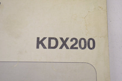 OEM Kawasaki 99924-1181-01 Service Manual KDX200H
