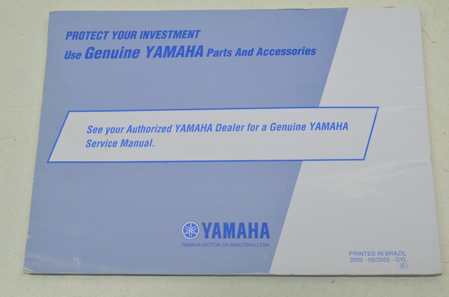 OEM Yamaha LIT-11626-19-56 TT-R230V Owner's Manual NOS