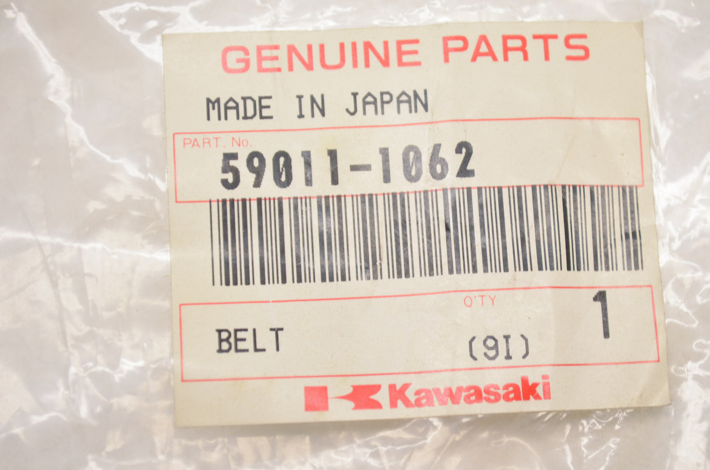 OEM Kawasaki 59011-1062 Belt NOS