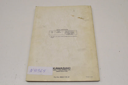 OEM Kawasaki 99924-1181-01 Service Manual KDX200H