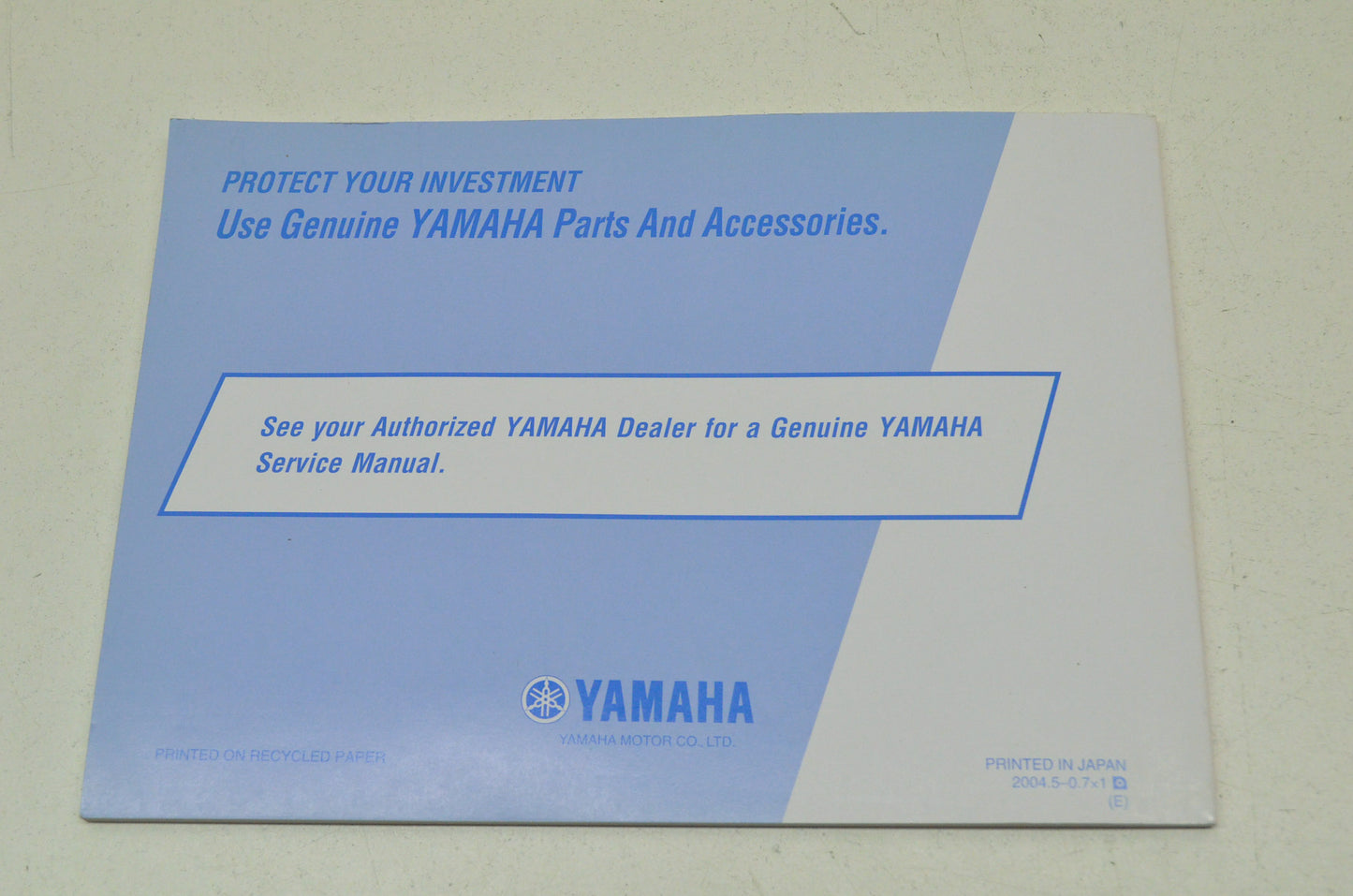 OEM Yamaha LIT-11626-18-24 TTR250T(C) Owner's Manual NOS