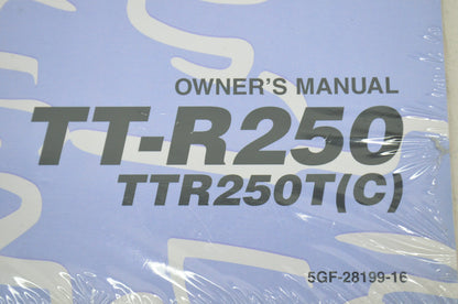 OEM Yamaha LIT-11626-18-24 TTR250T(C) Owner's Manual NOS