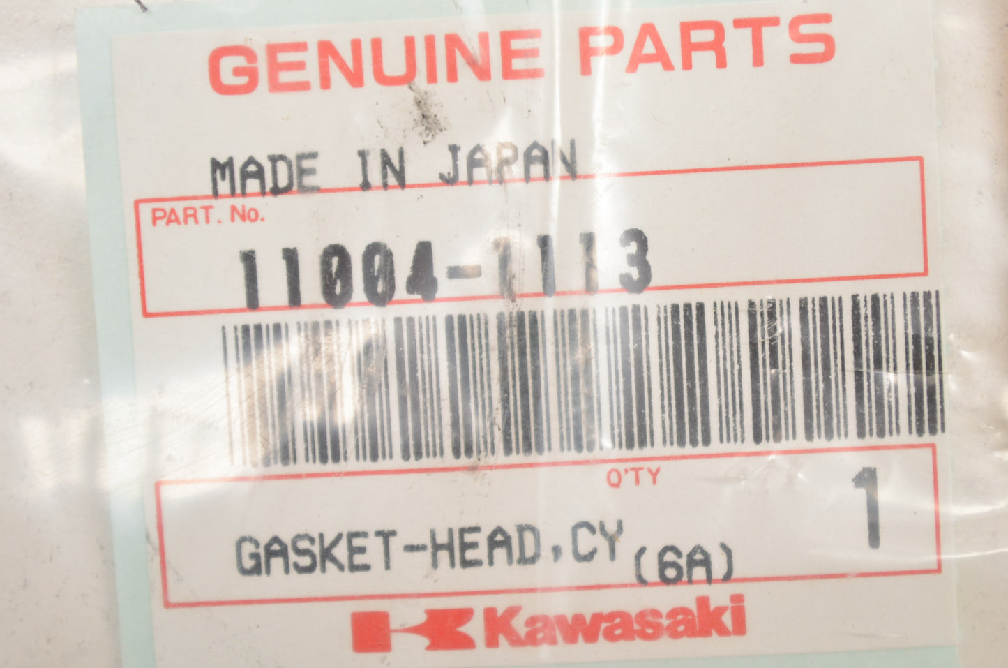 New OEM Kawasaki 11004-1113 Cylinder Head Gasket NOS