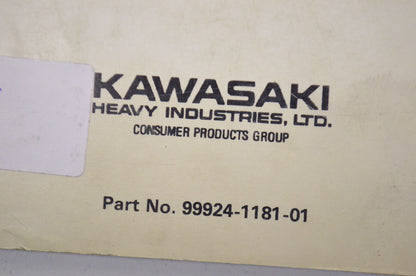 OEM Kawasaki 99924-1181-01 Service Manual KDX200H