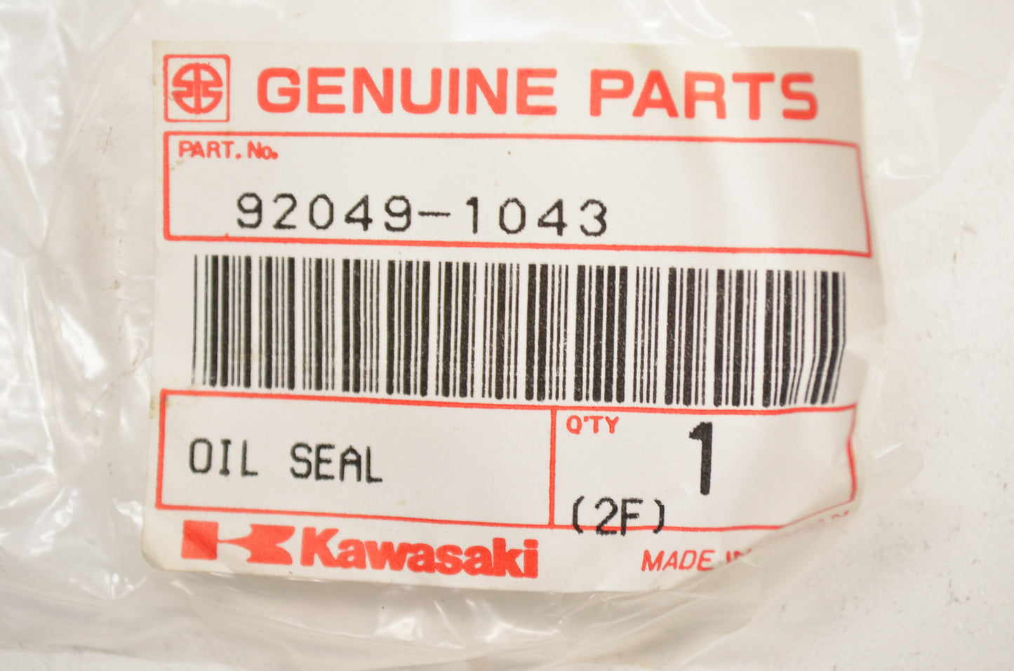 OEM Kawasaki 92049-1043 Oil Seal NOS