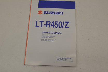 OEM Suzuki 99011-45G52-03A Owner's Manual LT-R450K8 2 NOS