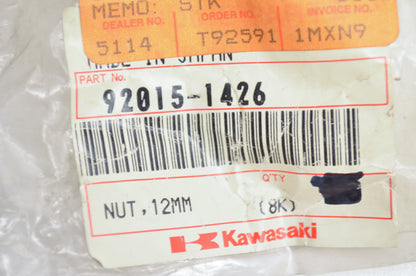 OEM Kawasaki 92015-1426 Nut 12MM NOS