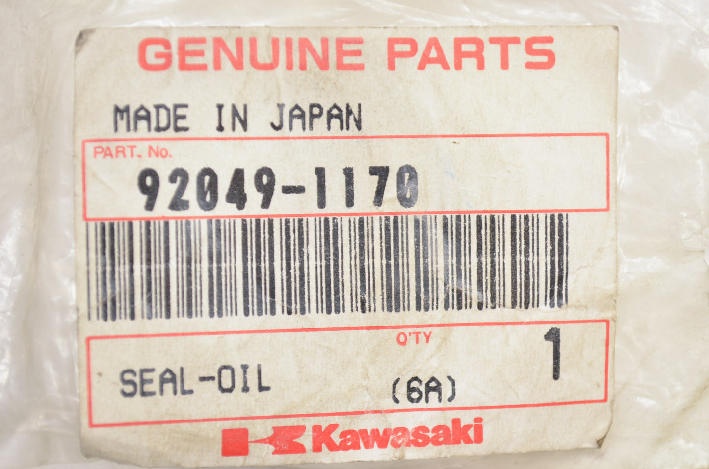 OEM Kawasaki 92049-1170 Oil Seal NOS