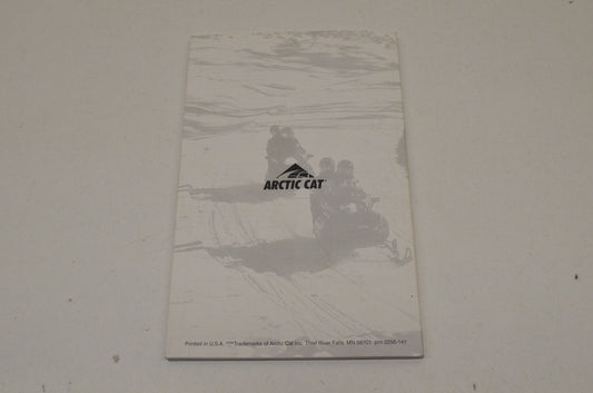 2000 Snowmobile Operator's Manual NOS